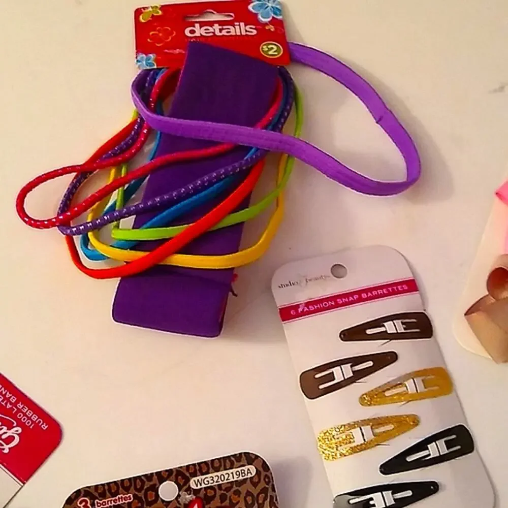Girls gift bag of hair items
